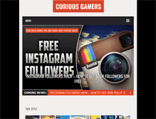 Tablet Screenshot of curiousgamers.com